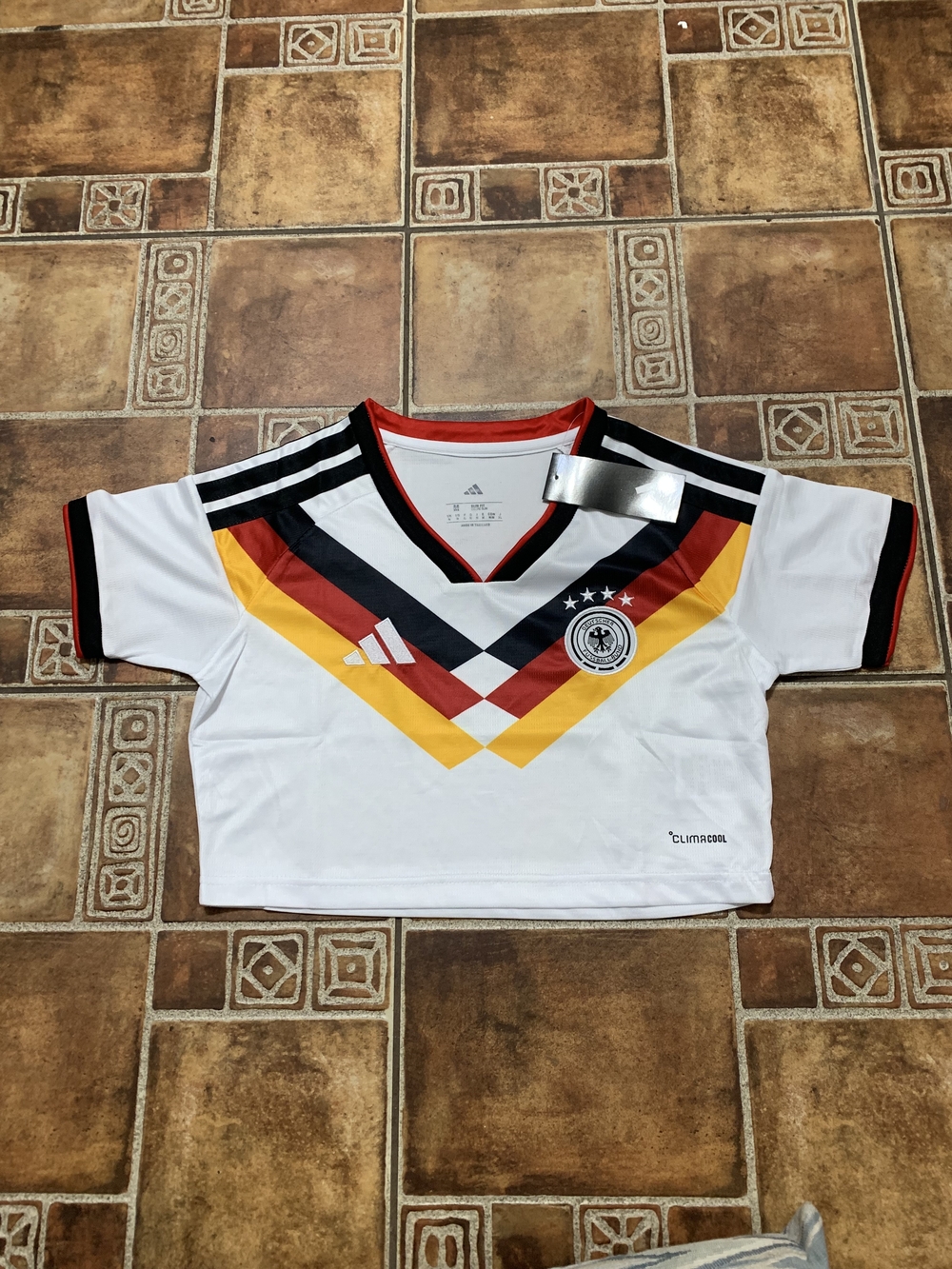 Adidas Germany 2026 World Cup Women's Cropped Jersey Size M
